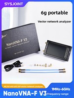 Analizador de Redes Vectoriales NanoVNA F V3, 1MHz-6GHz, Pantalla de 4.3 Pulgadas, HF, VHF, UHF, SHF, Prueba de Antena, Cable y Filtro