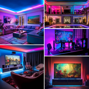 Bande LED COB WS2811 RGBIC adressable par pixel, Full Dream 24V RGB RGBW, ruban lumineux flexible, 720 LED/m, 576 LED/m, bande LED COB - Product Image 6