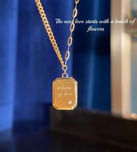 Xinfly 18K Letter Two -sided Gold Coin Clavicle Chain Female Simple <b>Necklace</b> - Product Image 2