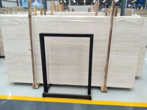 Venta al por Mayor de Losa de Travertino Blanco Italiano Pulido Natural, Corte Vien, para Paredes y Pisos Interiores y Exteriores para Hoteles - Product Image 2