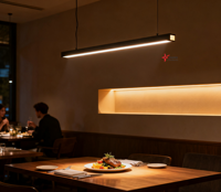 Lumière LED linéaire à haute luminosité, à économie d'énergie, à raccordement rapide, pour la décoration murale de bureau, de salon, en aluminium, garantie 5 ans