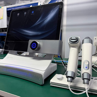 Mesin Analisis Kulit Kepala AI 3 Spektrum Terbaru 200X 50X Kamera Kulit Kepala AI Laporan Cerdas Trichoscope Mesin Analisis Rambut