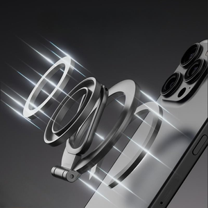 Manyetik Katlanabilir Metal Çinko Alaşımlı Telefon Askıları Tutucu Özel Masaüstü Montaj Parmak Çubuğu Manyetik Telefon Tutucu Telefon Kılıfı için - Product Image 6