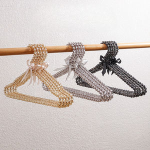 Custom Adult Plastic Pearl Beaded Bow Clothes Dress <strong>Coat</strong> <strong>Hanger</strong> Wedding for Kid <strong>Children</strong> Save-Space Storage Organizer Dry Rack - Product Image 4