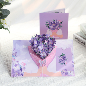 Nuova Carta Pop-up con Busta e Biglietto <span class=keywords><strong>di</strong></span> Auguri Individuale, Artigianato Creativo in Carta, Biglietto d'Auguri 3D - Product Image 6