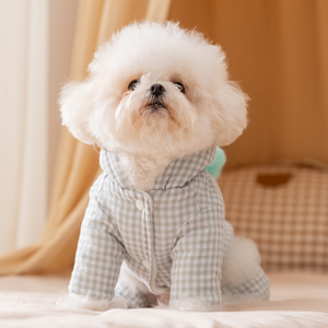 Adorable Plaid <b>Dog</b> Jumpsuit Comfortable for Small <b>Dogs</b>' Daily Wear Home Lounging & Pet Photo Shoots - Product Image 6