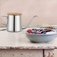 12oz Col De Cygne Long Étroit Goutte À Goutte Bec Café Théière Verser Sur La Bouilloire