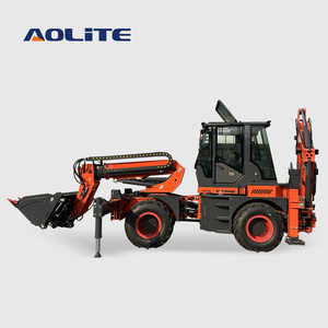 AOLITE sertifikat CE ISO 2.5 Ton memutar 3 tingkat teleskopik Boom Backhoe Loader untuk dijual telefandler tinggi 7000mm - Product Image 2