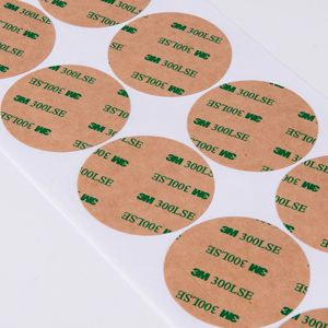 Stiker bulat dua sisi perekat 3M300LSE kustom stiker Pet suhu tinggi <span class=keywords><strong>3M</strong></span> 9495LE pita poliester stiker lingkaran persegi - Product Image 1