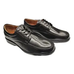 Chaussures habillées en cuir pour hommes Vogatti, modèle 1653, bout rond, lacets, noir, tenue formelle - Product Image 4