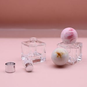 Spot 15ml square Spray <b>Bottle</b> Portable Bayonet <b>Perfume</b> <b>Sample</b> <b>Bottle</b> Textured Ball Cap <b>Perfume</b> <b>Bottle</b> - Product Image 2