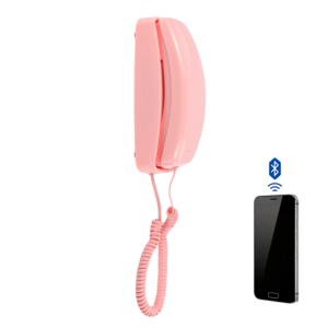 <span class=keywords><strong>Téléphone</strong></span> rétro Bluetooth de style vintage avec fonction mains libres et assistant vocal, rechargeable par USB-C - Product Image 3