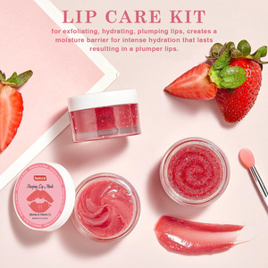 ชุดดูแลริมฝี<span class=keywords><strong>ปาก</strong></span>ฉลากส่วนตัวสตรอเบอร์รี่ริมฝี<span class=keywords><strong>ปาก</strong></span>รักษาหน้ากากนอนและขัดผิวสําหรับการซ่อมแซมริมฝี<span class=keywords><strong>ปาก</strong></span>เปลือก<span class=keywords><strong>แตก</strong></span>แห้ง - Product Image 6