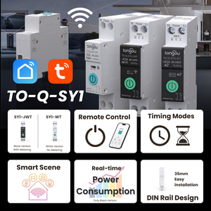 Tongou cuộc sống thông minh Din Rail tùy chỉnh điện thông minh chuyển đổi tuya 1P + N <span class=keywords><strong>wifi</strong></span> thông minh MCB Mini ngắt mạch 16 amp 63A 50A 20A - Product Image 2
