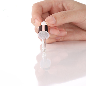 Tapa cuentagotas personalizada de 13mm 13/415 28/410 oro rosa blanco negro con pipeta de vidrio - Product Image 5