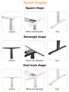 Modena - Cadre de <span class=keywords><strong>bureau</strong></span> électrique ergonomique à hauteur réglable sur 3 niveaux pour usage domestique ou professionnel - Cadre de table relevable - Product Image 6