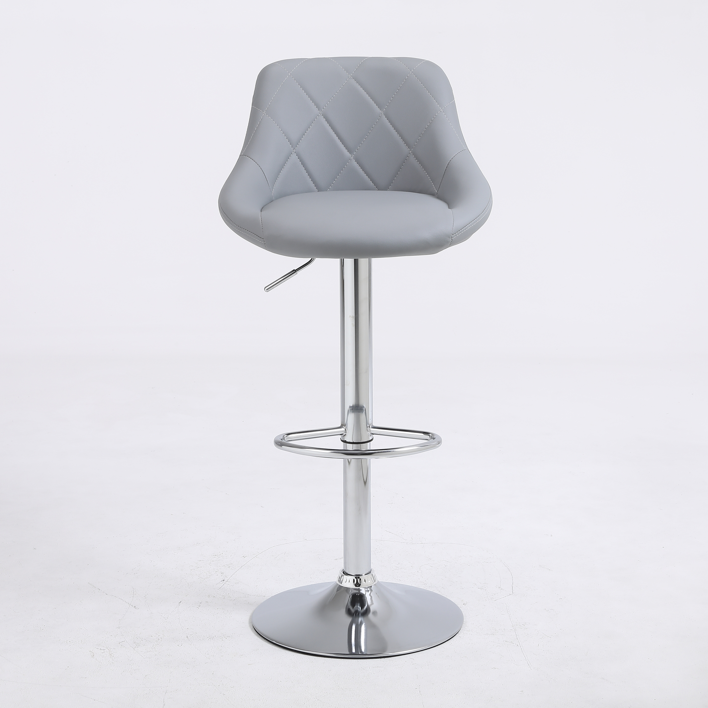 Регулируемый поворотный барный табурет, барный стул из искусственной кожи с подставкой для ног