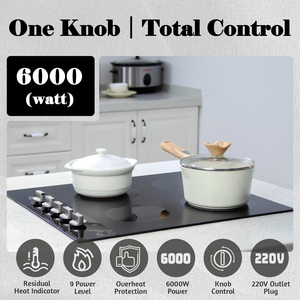 Placa de Cocina Eléctrica de Cerámica Doopen de 30 Pulgadas, 4 Quemadores, Control por Perillas, Superficie Lisa Integrada, Estufa de Cocina Doméstica - Product Image 5
