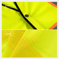 Gilet de travail haute visibilité en maille JIADE avec revêtement argenté 190T, sangles réfléchissantes, équipement de sécurité respirant pour la gestion du trafic