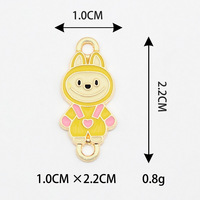 LC20250733 Vente en gros de breloques en alliage de mode Labubu, accessoires de bijoux, accessoires pour la fabrication de bijoux