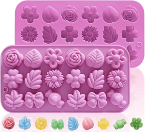 Factory 18 Cavities Mosaic Chocolate <b>Mold</b> fondant silicone <b>mold</b> 3d <b>mold</b> silicone chocolate bar <b>mold</b> - Product Image 1