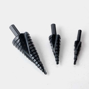 Double-rider Hardware <b>Step</b> <b>Drill</b> Bit 32mm Black Oxide Triangular Shank Metal Drilling Set - Product Image 3