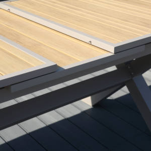 Table basse de jardin Nautica, ensemble de table moderne pour 6 à 8 personnes avec chaises en corde tressée, <span class=keywords><strong>bistrot</strong></span> - Product Image 4