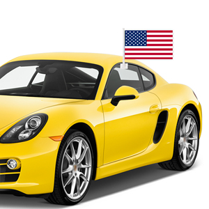 Classique rouge blanc bleu Design étoile américaine bannière pailletée drapeau de voiture décoration de fête pour les événements américains - Product Image 4