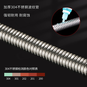 Manguera Flexible Corrugada de Acero Inoxidable 304 de 1 Pulgada Haomiao, Resistente a Alta Presión, para Agua Fría y Caliente - Product Image 2