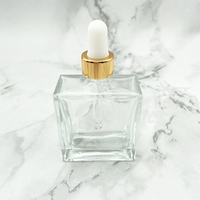 Vente en gros de pipette en verre graduée ronde 15ml 30ml 50ml 60ml pour flacon compte-gouttes en verre d'huile essentielle liquide