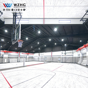 Salle de sport de basketball préfabriquée en acier galvanisé résistante aux charges de neige, design moderne pour événements - Product Image 1