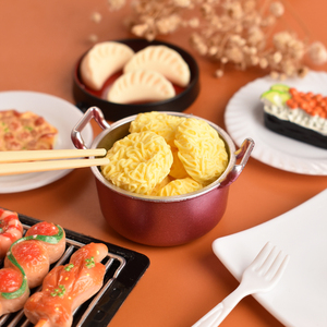 Platos en Miniatura de Resina, Modelo de Vajilla, Palillos y Cucharas para Casa de Muñecas DIY, Juguetes de Cocina Artísticos Pintados a Mano - Product Image 6