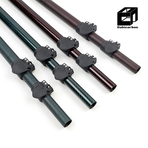 10ft 20ft 30ft 40ft 50ft 60ft sợi carbon telescoping cực đầy màu sắc 3K Carbon Kính thiên văn cực nhẹ cường độ cao - Product Image 6