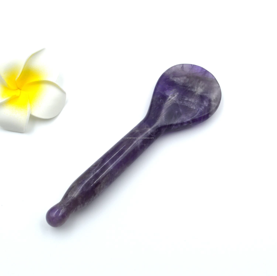 Amethyst Guasha Spoon