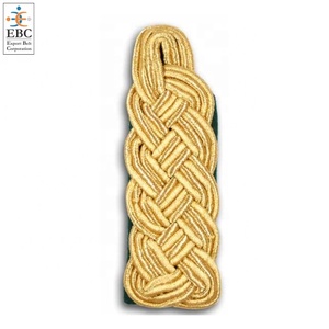 Al por mayor: Plaquetas de hombro con cordón marca EBC, hechas a mano con hilo metálico, ecológicas, personalizables, accesorios de uniforme OEM/ODM - Product Image 2