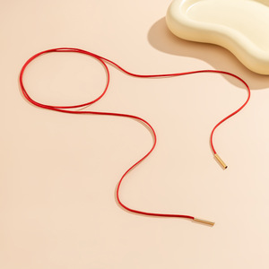 KITI kalung kerah busur antik kalung klavikula kalung Choker hitam merah kalung Suede perhiasan wanita kalung - Product Image 2