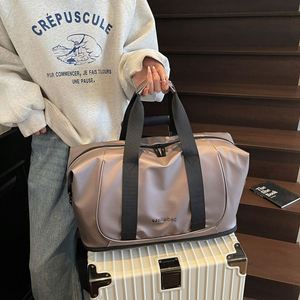 New Shiny Pink Travel Bags Ladies Outdoor Travel Fitness Luggage <b>Storage</b> Bag Waterproof Travel Tote Bags - Product Image 4
