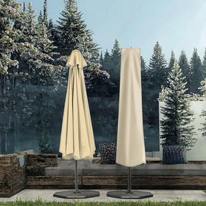 Sombrilla de Patio de Diseño Moderno y Alta Calidad, Sombrilla Cantilever de Acero Inoxidable, Cubierta Impermeable con Cierre, Plegable - Product Image 2