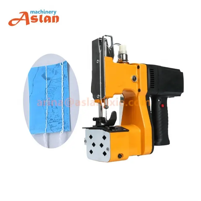 Electric handheld rice bag sewing machine Kraft paper bag sewing machine