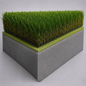 Tapis anti-choc pour terrain de sport conforme aux normes <span class=keywords><strong>FIFA</strong></span>, mousse TPE à cellules fermées hautement résiliente, sous-couche professionnelle pour terrain de football et aire de jeux - Product Image 3