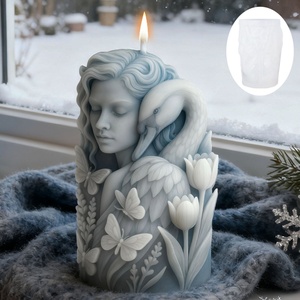 Molde de Silicona para Velas con Efecto de Luz, Diseño Lago de Cisnes de Ensueño, para Decoración Ambiental, Meditación y Exhibición Artística, Marca TangChu - Product Image 2