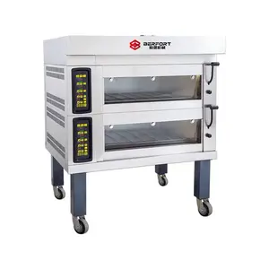 Factory Hot Sale European 2 Layers 4 Trays Oven Bread Cookies Cakes Pound Cake and Sandwich Breads