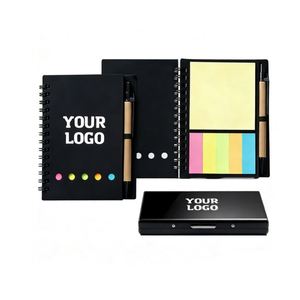 Wholesale High Quality Custom Logo <b>Notebook</b> and Pen <b>Set</b> for Promo Business Gift Personalized Paper Sticky Notesbook Notepads - Product Image 1