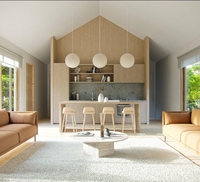 Petite Maison de Luxe Préfabriquée 80 Mètres Carrés 2 Chambres à Coucher