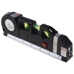 Niveau laser rouge LV-03 avec lignes croisées/verticales/horizontales, ruban à mesurer multifonctionnel, règles métriques LV03 - Product Image 1