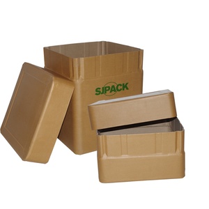 Boîte carrée de fibre recyclable propre de paroi intérieure de baril 23l-82l personnalisée - Product Image 1