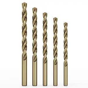 HSS Cobalt M35 High Speed Steel 4341 Straight Shank Twist Jobber Drill Bit Din338 0.3mm 0.5mm 1mm 2mm 3mm-13mm For Metal