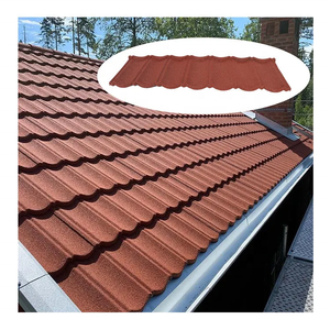 Tuiles de toiture en pierre colorée modernes, directement de l'usine, résistantes à la chaleur, durables, écologiques, <span class=keywords><strong>prix</strong></span> compétitif pour la construction de maisons - Product Image 2
