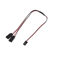 1 à 2 Y Harnais Fils Splitter Câble Mâle Femelle JR Futaba Style Servo Fil pour Modèles RC Avion