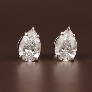 Everyday Luxury Lab Grown Diamond <b>Earrings</b> for Women <b>Silver</b> 10K Gold 14K Gold 18K Gold Elegant Jewelry - Product Image 1